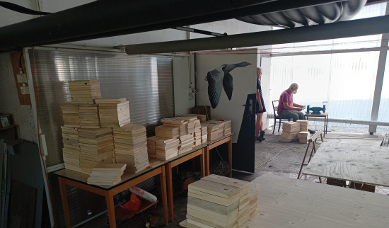 80 Bausätze wurden gesägt, gebohrt und geschliffen Foto: Heiko Thonig